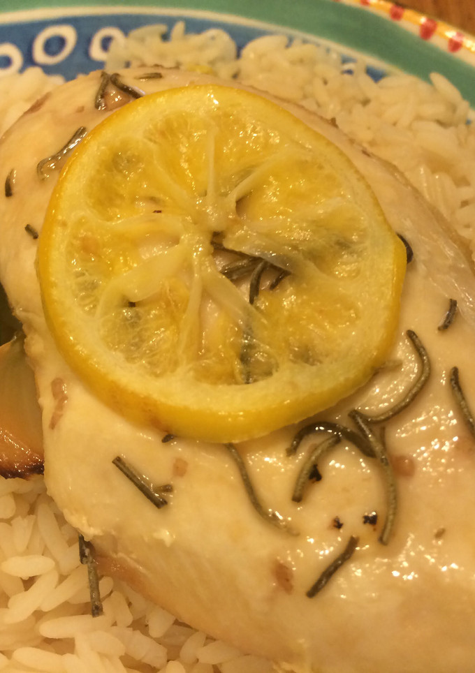 A picture of Lemon Honey Baked Chicken.
