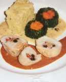 Pechuga rellena de guineos niños