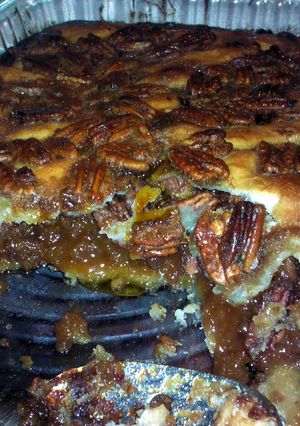 A picture of Brenda's Pecan Pie Cobbler.