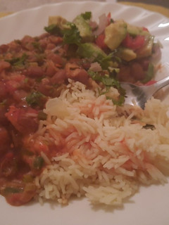 A picture of Beans in coconut sauce aka maharagwe ya nazi.