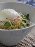 Japanese-style Daikon Radish and Chrysanthemum Greens Salad with Jako Fish