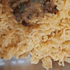 Chawal (rice) A picture of Chawal (rice).