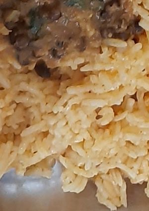 A picture of Chawal (rice).