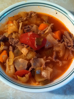 A picture of Low fat-low calorie cabbage soup.