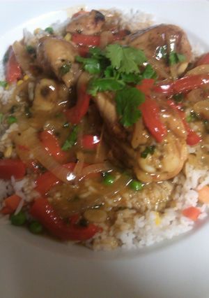 A picture of Heidi's Lime & Coconut Chicken.