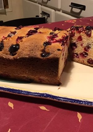 Une photo de Cake aux cranberries fraîches