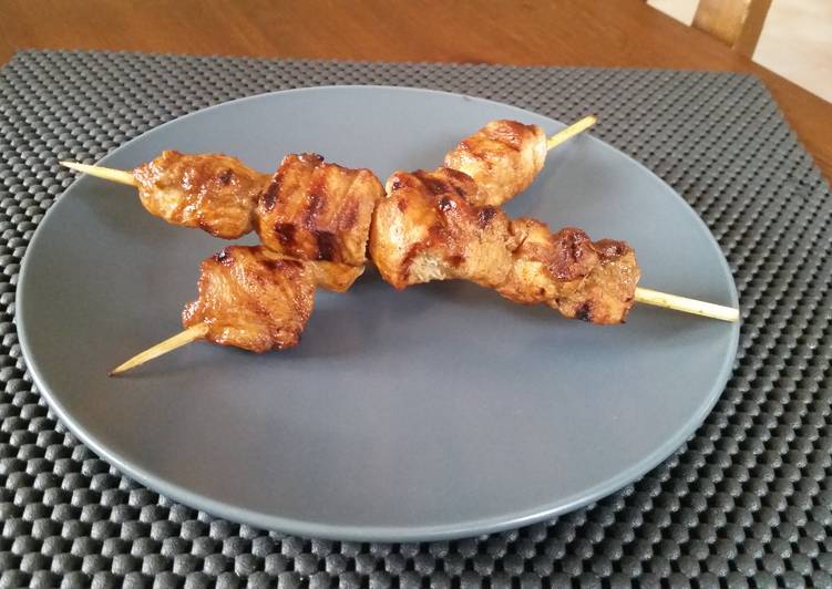 Spicy chicken kebab