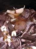 Deer steak With potatoes onions carrots