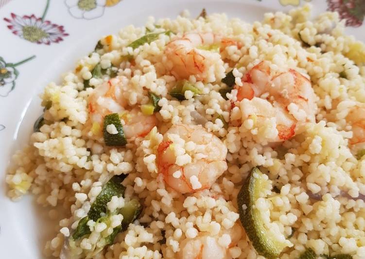 Ricetta Cous Cous Gamberetti E Zucchine Di Beatrice Sala Cookpad