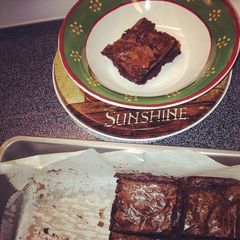 A picture of Yummy Homemade Ghiradelli Brownies.
