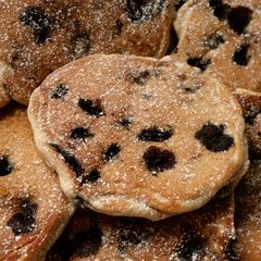 A picture of Vickys Blueberry Fritters, GF DF EF SF NF.