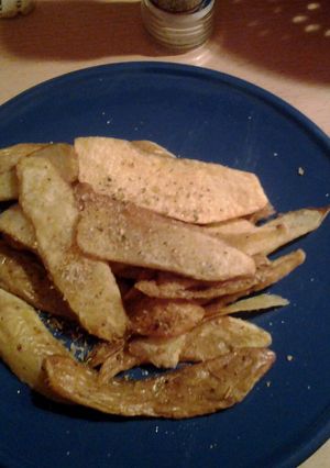 A picture of Fried potatoes skin.
