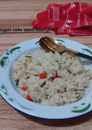 Foto resep Nasgor cabe rawit daun jeruk
