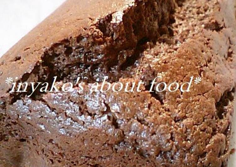 Quick and Easy Chocolate Pound Cake