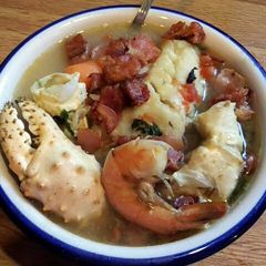 A picture of Sopa De Mariscos *Authentic Mexican* (Seafood Soup).