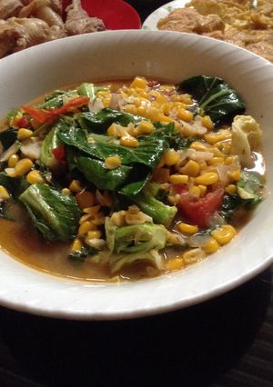 Foto resep Oseng baby kailan (dengan jagung manis)