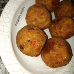 Yam balls A picture of Yam balls.
