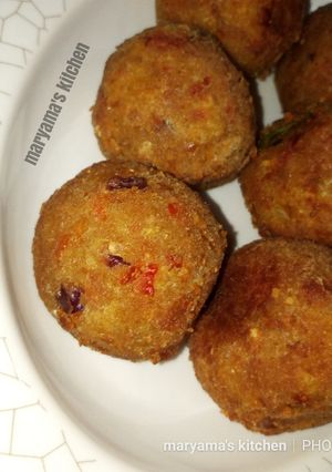 A picture of Yam balls.