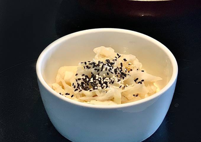 Salade de choux blanc à la japonaise