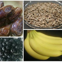 A picture of Banana Blueberry Bars.