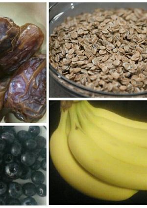 A picture of Banana Blueberry Bars.