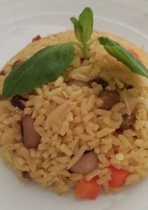 عکسی از دستور قاطی پلو😊😊