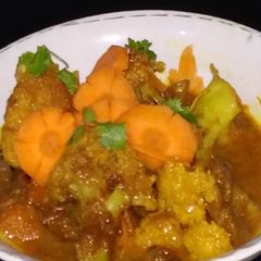 A picture of Cauliflower Sabzi.