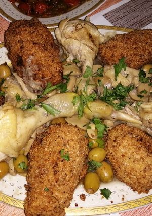 صورة لوصفة طاجين البسباس محشي ومغلف