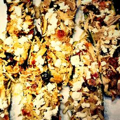 A picture of Mediterranean Style Zucchini Boats.
