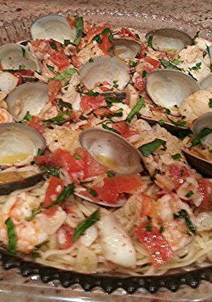 A picture of Amore per il Mare (Pasta di Pesci).....Love of the Ocean (Pasta.