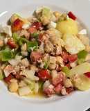 Ensalada campera con garbanzos