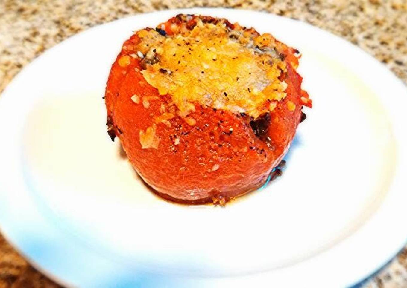 Mushroom stuffed tomatoes