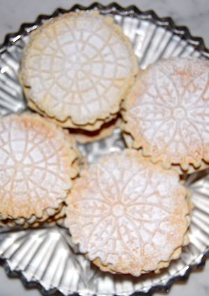 A picture of Pizzelles.