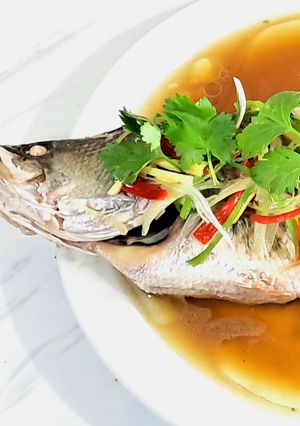 Foto resep Ikan Steam Hongkong Ala Restoran