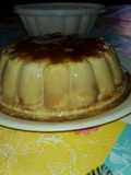 Flan con magdalenas y caramelo