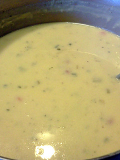 A picture of Potato Corn Chowder.
