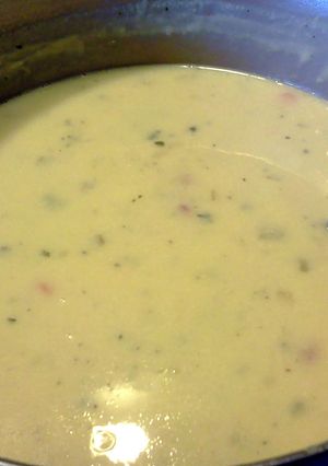 A picture of Potato Corn Chowder.