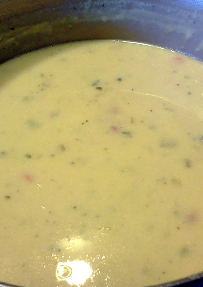 A picture of Potato Corn Chowder.