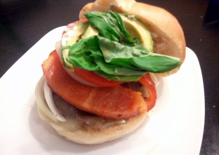 Simple Way to Make Quick Portabella mushroom burger