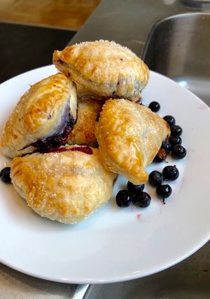 A picture of Wild blueberry bites.