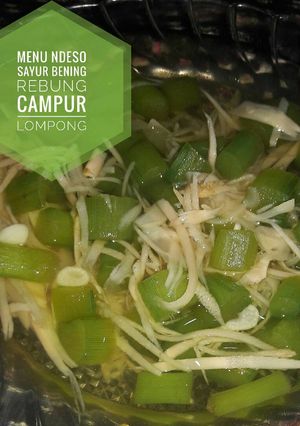 Foto resep Sayur bening rebung campur lompong
