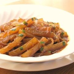 A picture of Meaty Mapo with Glass Noodles & Daikon.