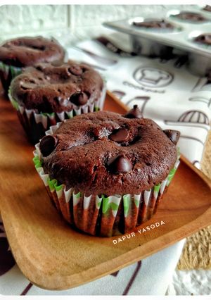 Foto resep Chocolate Custard Muffin