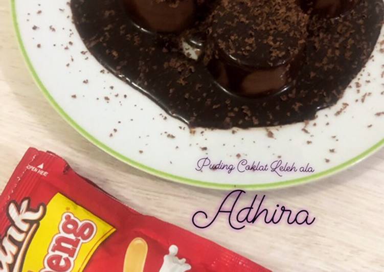 Puding Coklat Leleh ala Adhira