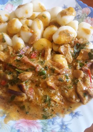 Mustáros petrezselymes sertéstokány recept fotója