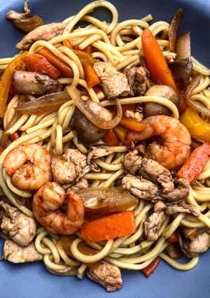 Une photo de Nouilles sautées