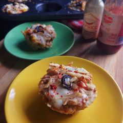 A picture of Penko Chicken Cups, Scrambled Egg Salad.
