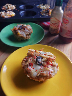 A picture of Penko Chicken Cups, Scrambled Egg Salad.