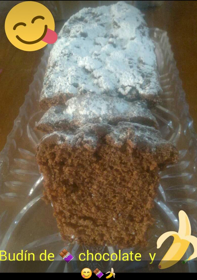 Una foto de Budín de banana y chocolate económico de un huevo!