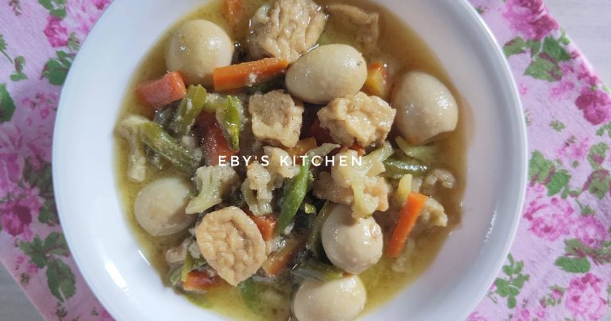 Resep Sayur Lodeh Telur Puyuh Mix Sayuran Oleh Eby S Kitchen Cookpad